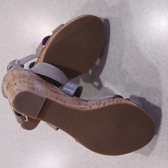 Cole Haan Grand Os Cork Wedge Sandals Size 9 Medium EUC - Picture 12 of 16